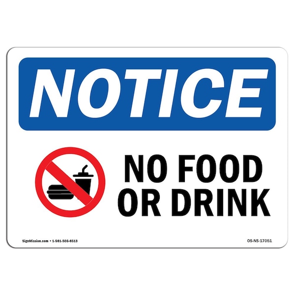 Safety Sign, OSHA Notice, 18" Height, Aluminum, OSHA-Policies-Regulati, Landscape, 1824-L-17051